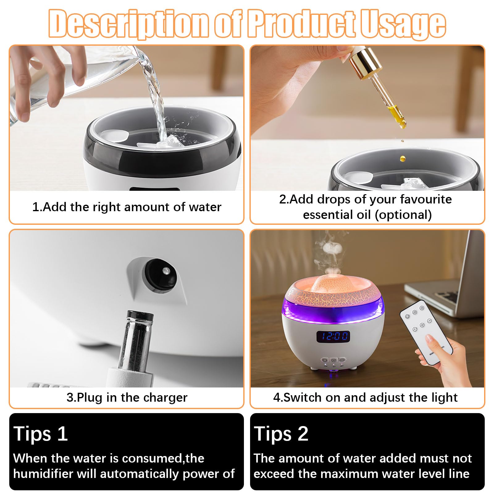 Diffuser con Reloj