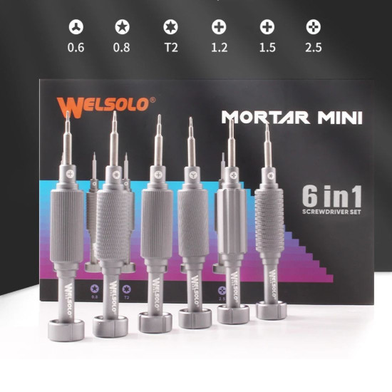 Welsolo Mortar Mini 6 in 1