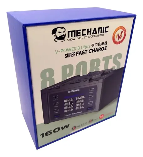Mechanic V-Power 8 Ultra de 8 Puertos 160W 
