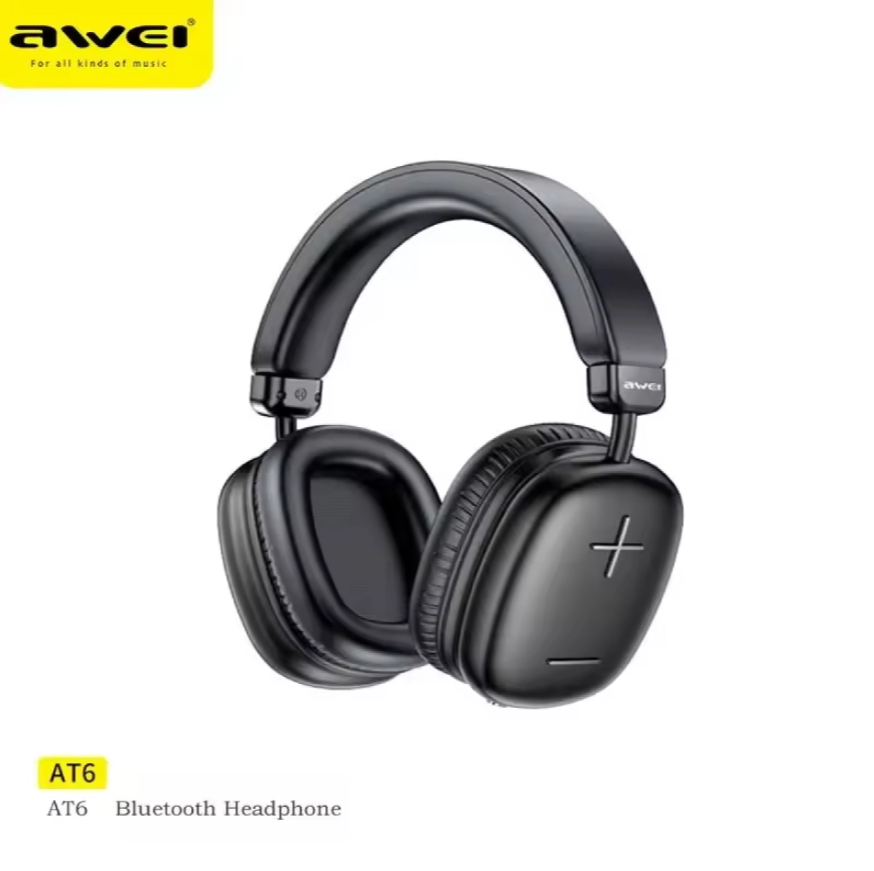  Audífonos Inalámbricos Over-Ear Awei AT6 