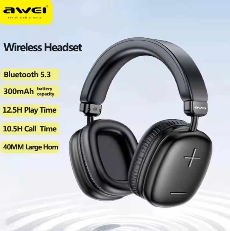  Audífonos Inalámbricos Over-Ear Awei AT6 